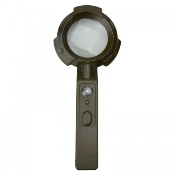 7 Led Aydınlatma,fener,pusula,4x Büyütme Okuma Büyüteç  Th600557 - 3