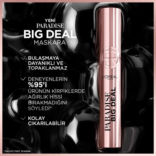 L’Oréal Paris Paradise Big Deal Maskara - Siyah - 3