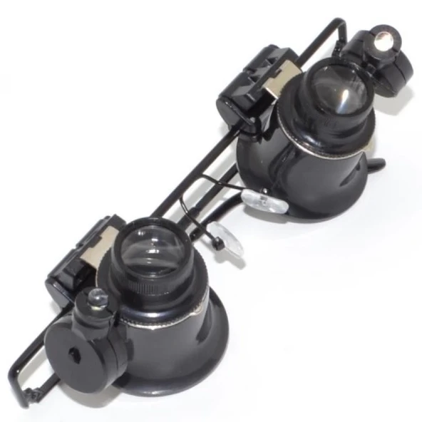 Gözlük Model Çıft Led Aydınlatma ,saat Onarımı Için Harika Büyüteç - 3