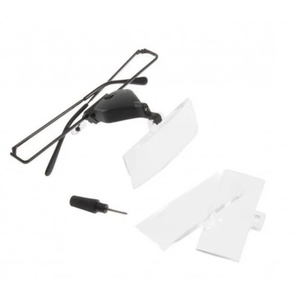 Gözlük Modeli  1.5x,2.5x,3.5x 3 Adet Lensi Gözlük Büyüteç - 2