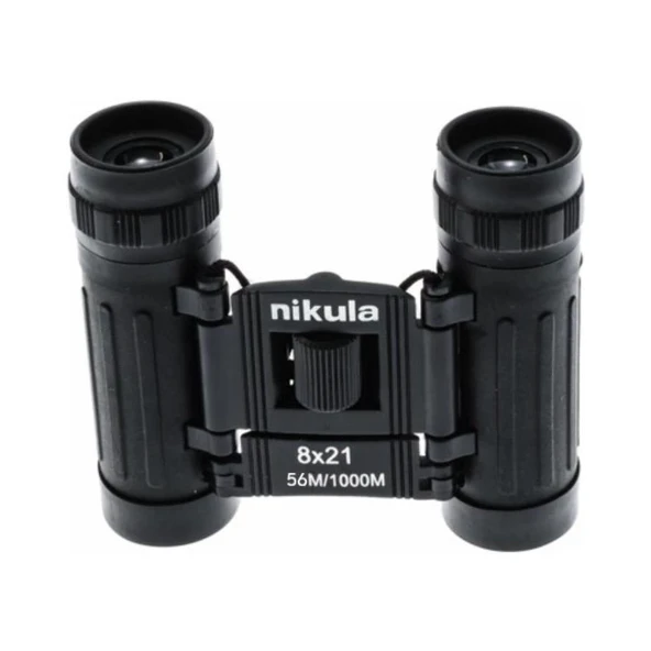 8x21  Dürbün Siyah  Av Dürbünü 56m/1000m Kauçuk Kaplama - Resim 4