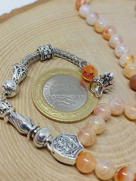 Akik Taşı 99luk Tesbih 6mm (7112) - Resim 3