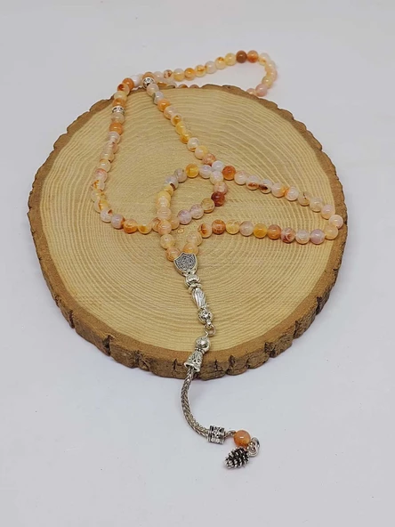 Akik Taşı 99luk Tesbih 6mm (7112) - Resim 4