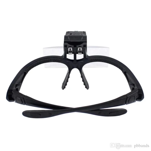 Işıklı Gözlük Büyüteç  5 Farklı Lens 9892b - 6