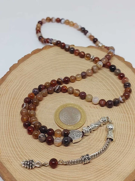 Akik Taşı 99luk Tesbih 6mm (17306) - Resim 6