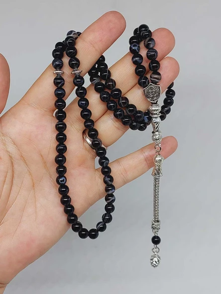 Akik Taşı 99luk Tesbih 6mm (17309) - Resim 4