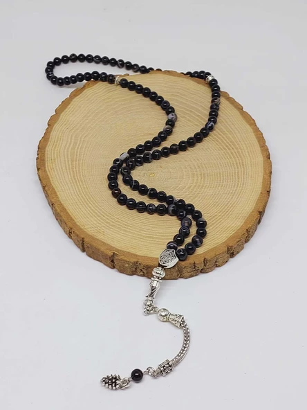 Akik Taşı 99luk Tesbih 6mm (17309) - Resim 3