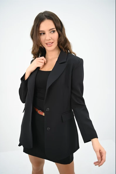 Kadın Kemer Detaylı Etek Ceket Takım 0122-25 - 6