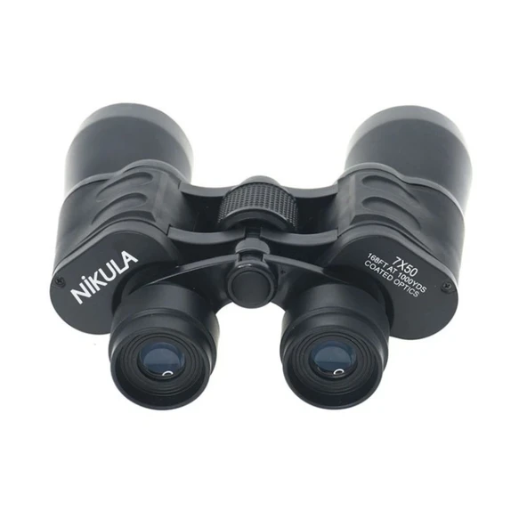 7x50 Kauçuk Kaplamalı Mavı Cam Mercekli Dürbün - 5