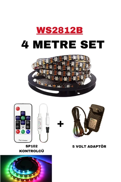 WS2812B   Kumandalı / Tak çalıştır Adreslenebilir şerit led - 4