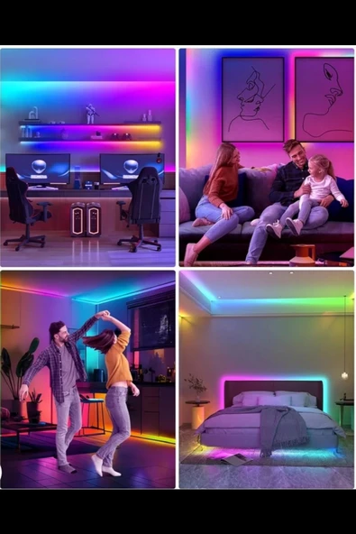 WS2812B   Kumandalı / Tak çalıştır Adreslenebilir şerit led - 7