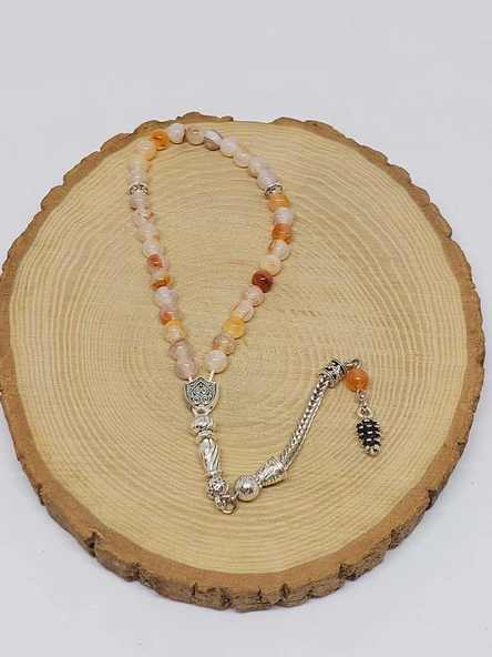 Akik Taşı 33lük Tesbih 6mm (7112) - Resim 4