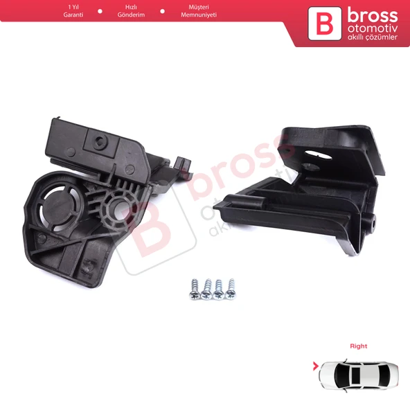 Peugeot 308 MK2 T9 2013-2021 4/5 Kapı 9807657780 İçin Sağ Ön Far Ayak Tamir Seti - 5