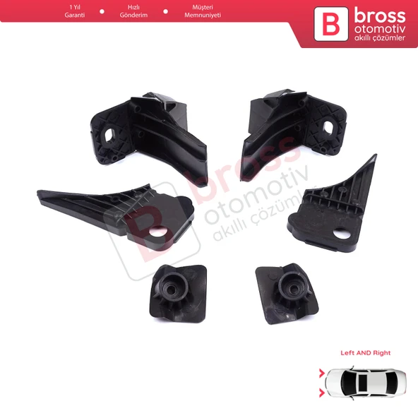 Ford Focus MK4 C519 HN HM HP 2018-On JX7B13W030CE JX7B13W029CE İçin Sağ Sol Ön Far Ayak Tamir Seti - 4