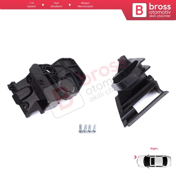 Peugeot 308 MK2 T9 2013-2021 4/5 Kapı 9807657780 İçin Sağ Ön Far Ayak Tamir Seti - 2