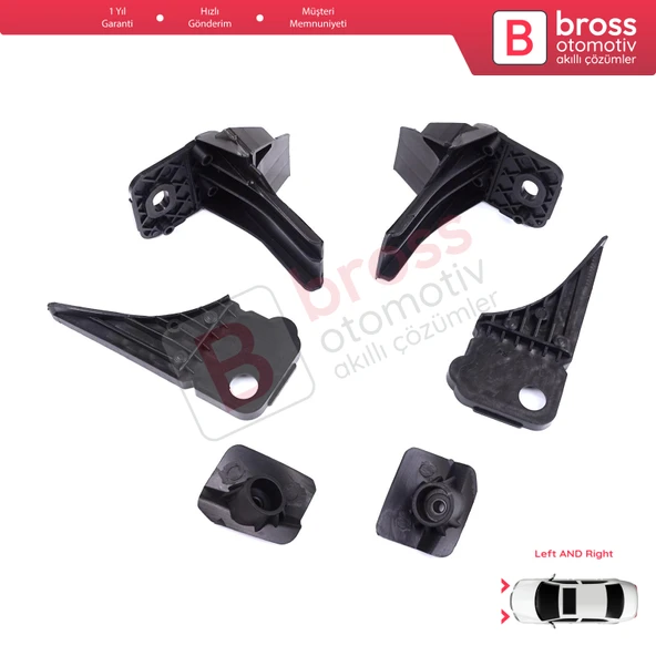 Ford Focus MK4 C519 HN HM HP 2018-On JX7B13W030CE JX7B13W029CE İçin Sağ Sol Ön Far Ayak Tamir Seti - 3