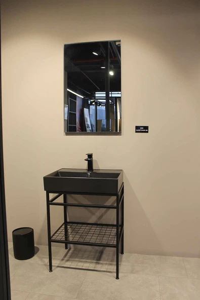 Orka Capetown 60 cm Siyah Banyo Dolabı Takımı - 2