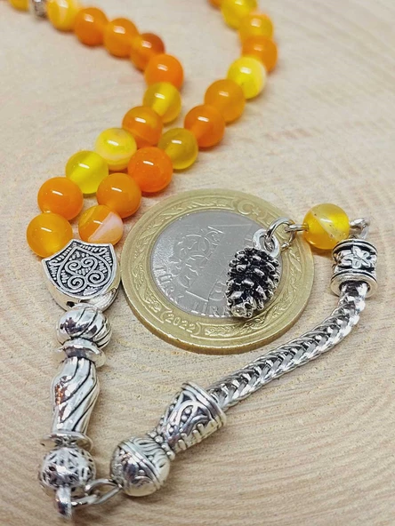 Akik Taşı 33lük Tesbih 6mm (27885) - Resim 3