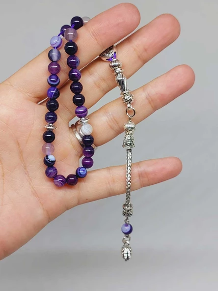 Akik Taşı 33lük Tesbih 6mm (27900) - Resim 5