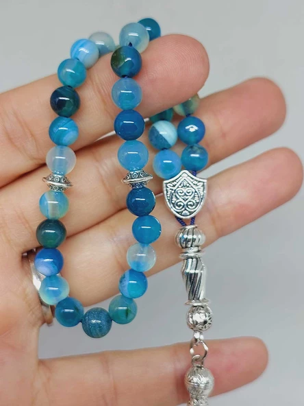 Akik Taşı 33lük Tesbih 6mm (27895) - Resim 2