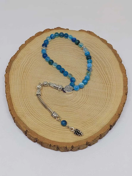 Akik Taşı 33lük Tesbih 6mm (27895) - Resim 4