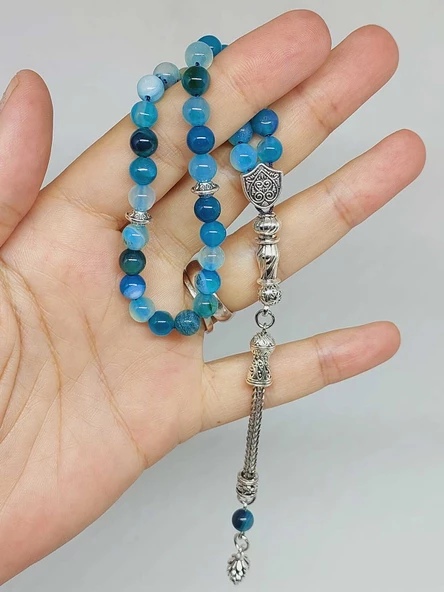 Akik Taşı 33lük Tesbih 6mm (27895) - Resim 5