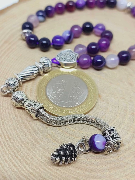 Akik Taşı 33lük Tesbih 6mm (27900) - Resim 3