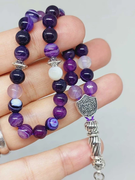 Akik Taşı 33lük Tesbih 6mm (27900) - Resim 2