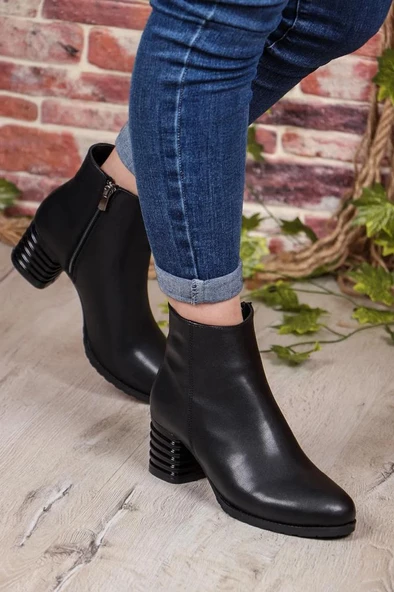 Papuçcity Lapia 03025 Kadın 6 Cm Topuklu Bot - 7