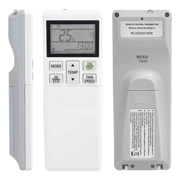 ALLIMITY Mitsubishi Heavy Ind Klima RLA502A700S için Evrensel Uzaktan Kumanda