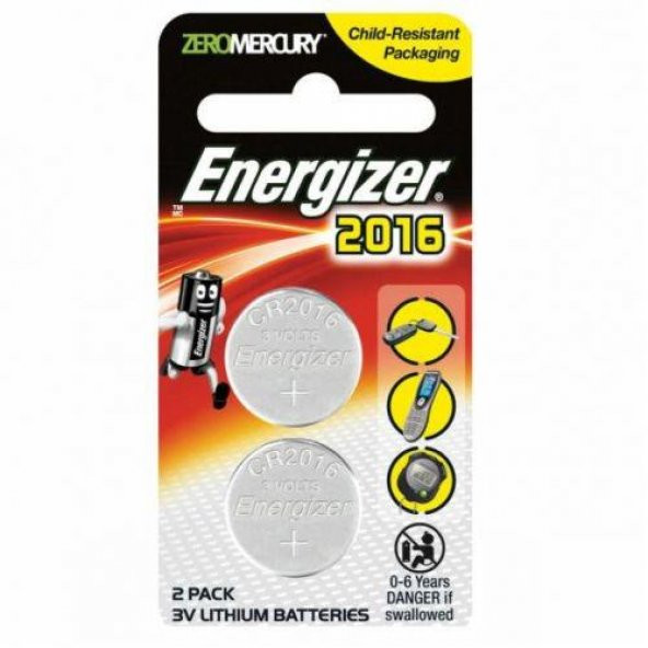 Energizer CR2016 2li Lithium Hafıza Pili