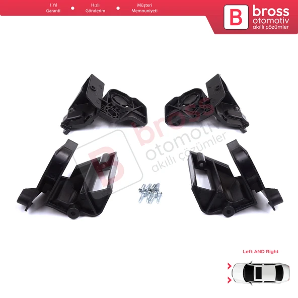 Peugeot 308 MK2 T9 2013-2021 4/5 Kapı 9807658080 9807657780 İçin Sağ Sol Ön Far Ayak Tamir Seti - 4
