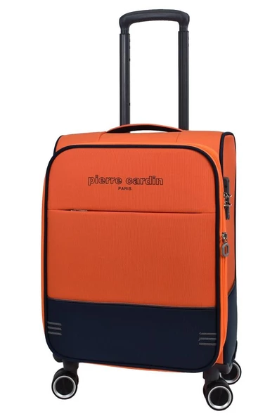 Pierre Cardin Ultra Light Hafif Lüx Kumaş Kabin Boy Valiz Turuncu 04PC8200