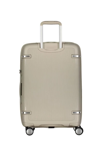 Pierre Cardin Orta Boy %100 Polipropilen Valiz Gri 04PC7070 - Resim 3