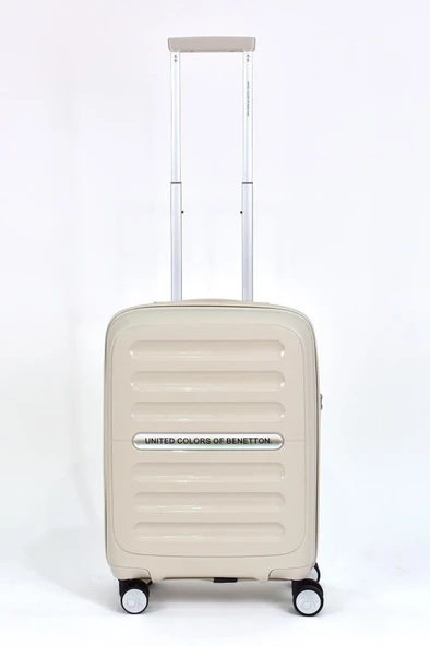 Benetton Kabin Boy %100 Polipropilen Valiz Bej Bnt1000 - Resim 2