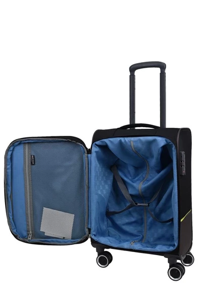 Pierre Cardin Ultra Light Hafif Lüx Kumaş Kabin Boy Valiz Lime 04PC8200 - Resim 5