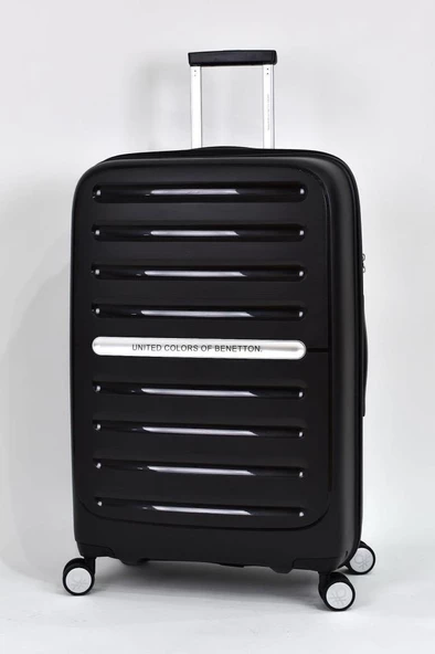 Benetton Büyük Boy %100 Polipropilen Valiz Siyah Bnt1000 ürün görseli