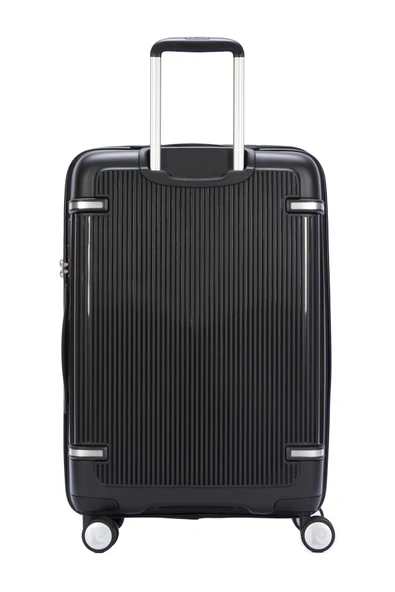 Pierre Cardin Orta Boy %100 Polipropilen Valiz Siyah 04PC7070 - Resim 2