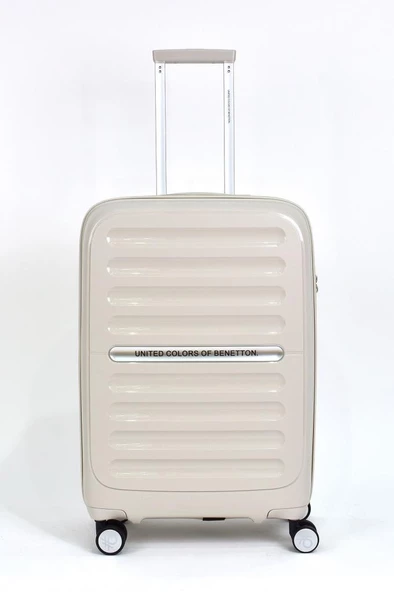 Kırılmaz Polipropilen 2'li Valiz Seti Büyük Boy - Orta Boy Bej BNT1000 - Resim 4