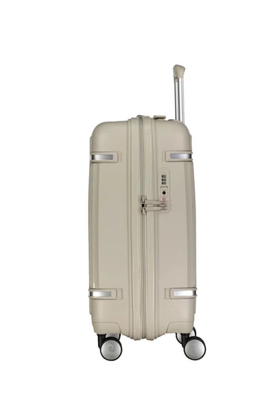 Pierre Cardin Kabin Boy %100 Polipropilen Valiz Gri 04PC7070 - Resim 2