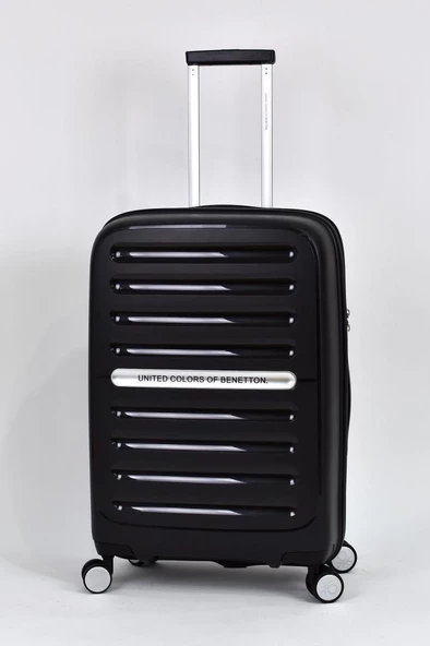 Kırılmaz Polipropilen 2'li Valiz Seti Büyük Boy - Orta Boy Siyah BNT1000 - Resim 4