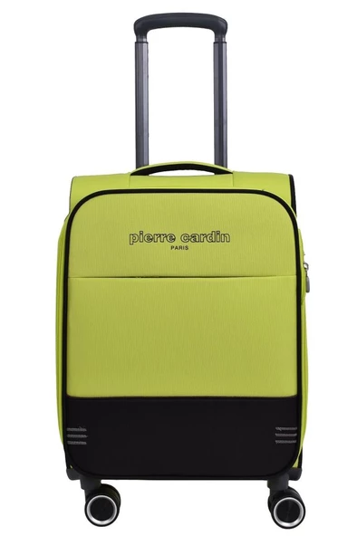 Pierre Cardin Ultra Light Hafif Lüx Kumaş Kabin Boy Valiz Lime 04PC8200 - Resim 2