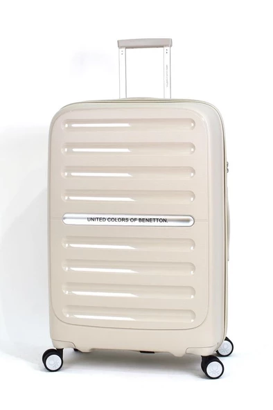 Polipropilen Kırılmaz 3'lü Valiz Seti Bej BNT1000 - Resim 2