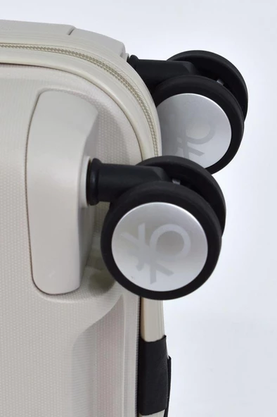 Polipropilen Kırılmaz 3'lü Valiz Seti Bej BNT1000 - Resim 7