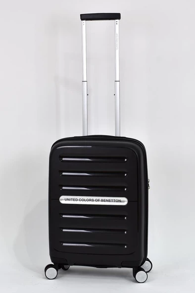 Kırılmaz Polipropilen 2'li Valiz Seti Orta Boy - Kabin Boy Siyah BNT1000 - Resim 5