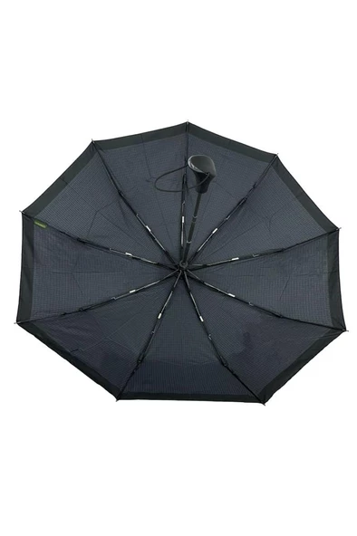 April Lüx Şemsiye Otomatik Mini Kare Çizgili Füme 227-GL - Resim 2