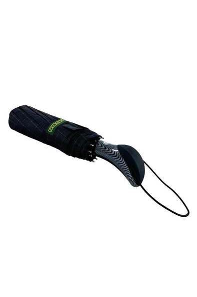 April Lüx Şemsiye Otomatik Mini Kare Desen Kırmızı - Siyah 227-GL - Resim 3