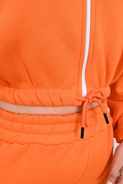 Kadın Büyük Beden Fermuarlı Eşofman Takımı 8031-24 - 10