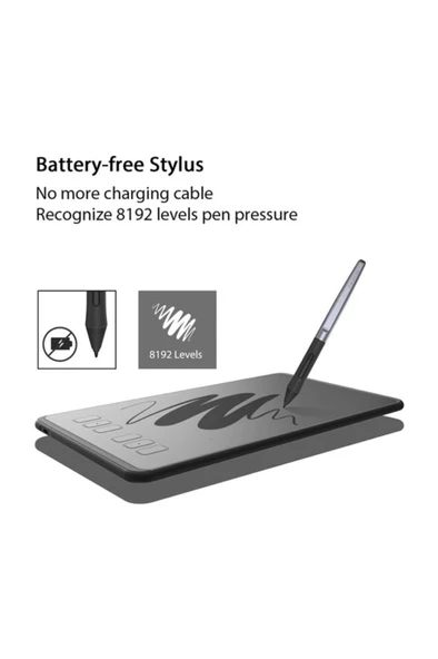 Huion Inspiroy H640P Grafik Çizim Tablet Android Uyumlu - 7