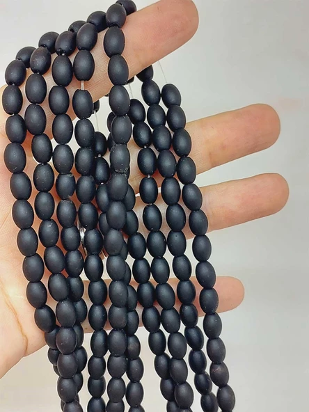 Oniks Taşı  Kapsül Kesim Mat Dizi 5.5*8mm (54650) ürün görseli